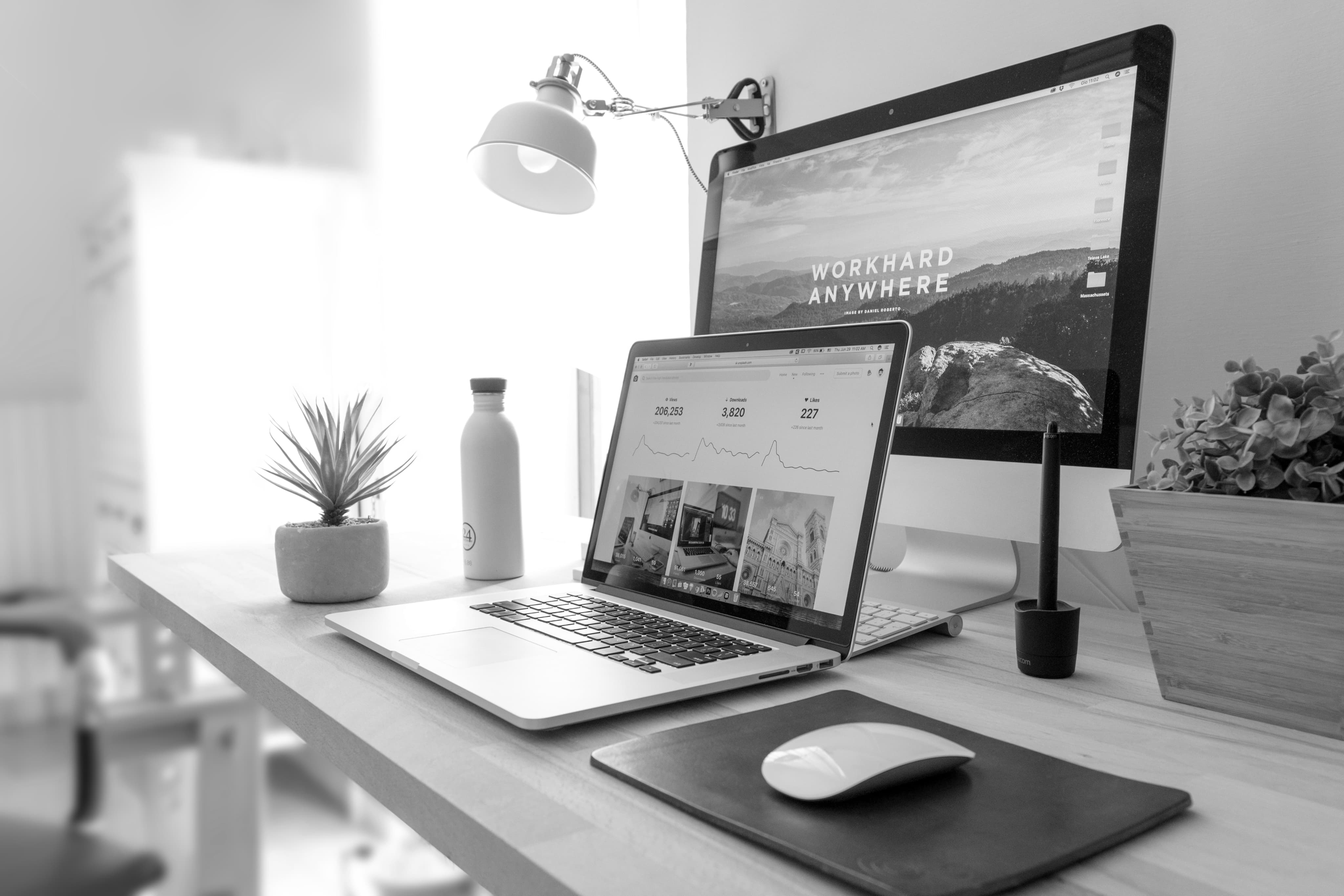 Laptop with site